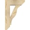 Ekena Millwork Funston Slat Rough Sawn Bracket w/ Offset Brace, Douglas Fir, 6"W x 16"D x 24"H BKT0604X16X24FST06RDF - alternate 3
